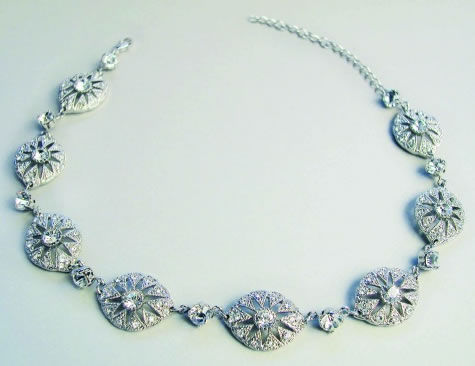 Charleston Necklace - Bridal / Evening Wear - Couture Jewellery Collection from the Wedding Accessory Boutique