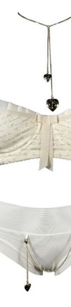 Made By Niki Loveletter Exclusive Wedding Lingerie - Silver Bra Lockety, Bra & Knickers - Available from online shop of Wedding Accessory Boutique 