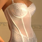 Honeymoons Lingerie - Anastasia Corset & Suspenders - Beautiful lingerie for the Bride on her Wedding day and to look stunning on her honeymoon -  code:- Northumberland