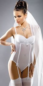 Naomi one pice with detachable garters - Wedding Lingerie from the Wedding Accessory Boutique