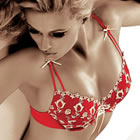 Parysa Red Bra - Beautiful lingerie for the Bride on her Wedding day and to look stunning on her honeymoon -  code:- Fife