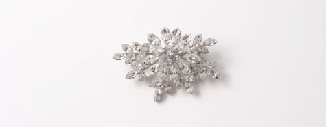 Jasmine Brooch - Bridal / Evening Wear - Couture Jewellery Collection from the Wedding Accessory Boutique