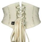 Rosary Lingerie Made By Niki - Exclusive Limited Edition Hand Made Corset with Removable Rosary - Wedding Lingerie Available from online shop of The Wedding Accessory Boutique 