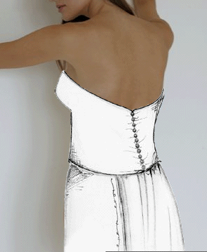 Bridal Lingerie Set 1 - Beautiful Italian Designer Bridal Lingerie - Available from online shop of The Wedding Accessory Boutique - Bridal Lingerie Set 1 includes Corsets, Briefs & String Briefs - particularly well suited tolow back Wedding Dresses