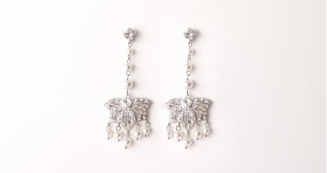 Astor Earrings - Bridal / Evening Wear - Couture Jewellery Collection from the Wedding Accessory Boutique
