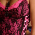 Sexy Alexia Lingerie for Honeymoons & Gifts - Pink & Black Babydoll / Negligee & Thong by Beauty Nights Lingerie from Wedding Accessories Boutique online Shop Gwent