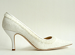 Bruxelles Shoes side view - Beautiful Wedding Shoes & Evening Shoes by Augusta Jones - from Wedding Accessories Boutique online shop for Isle of Wight