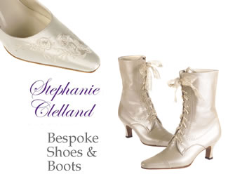 Bridal & Evening Shoes - Stephanie Clelland Bespoke - Beautiful Shoes & Boots for Brides on their Wedding Day