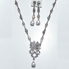 French Tiaras & Jewellery - Davina Necklace & Earrings 389 from the Wedding Accessories Boutique
