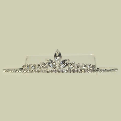 French Tiaras & Jewellery - Gold or Silver Petal Tiara - from Wedding Accessories Boutique online Shop for Taunton Somerset