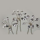 Canadian Wedding Jewellery - Hairpins HP101 Marquis Cut Crystals - 5 Hairpins - Jewellery from the Wedding Accessories Boutique